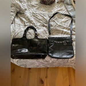I’m selling a black coach crossbody and Tory Burch black shoulder bag .